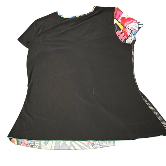 Women’s Tunic Top Art-To-Wear Graffiti Print‎ Vintage Fashion Studio Rave Party - Picture 14 of 14